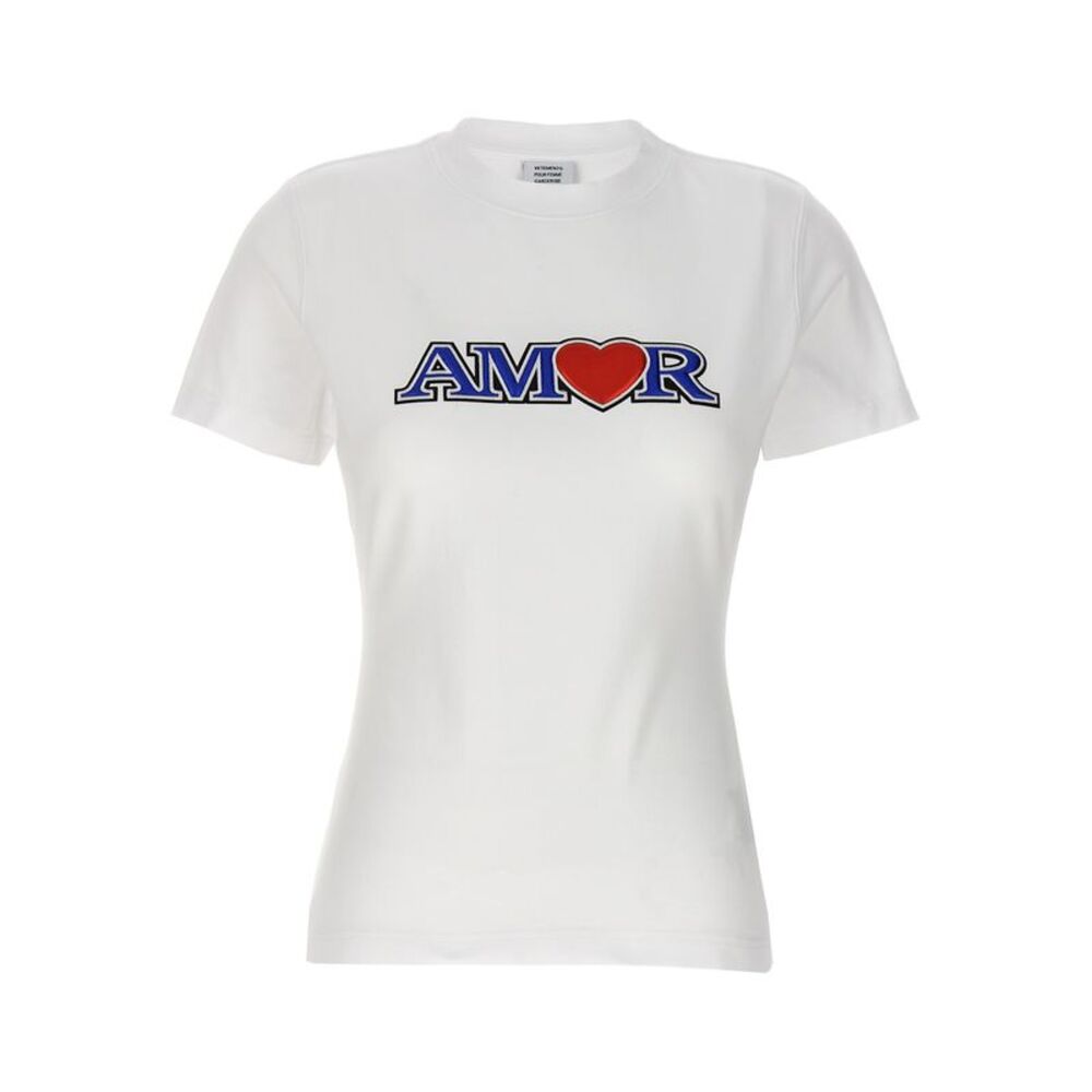 Vetements White Cotton Women's T-Shirt